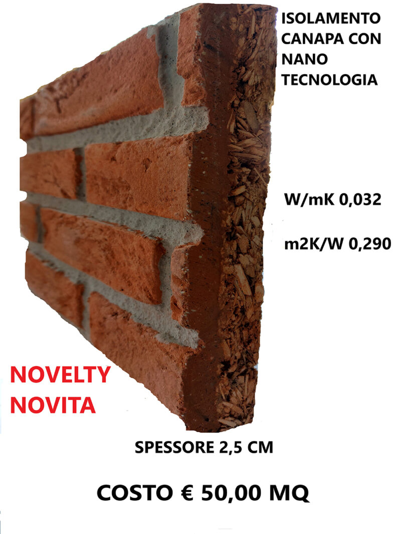 pannelli isolanti in pietra ricostruita